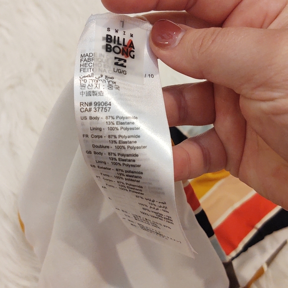 Billabong High On Sun Lowrider Stripe Bikini - Picture 6 of 7